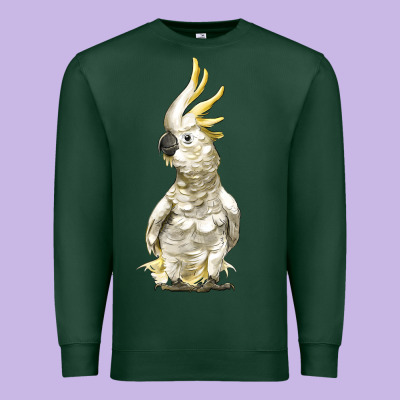Cockatoo Bird Premium Sweatshirt Designed By Lillyallendesigns