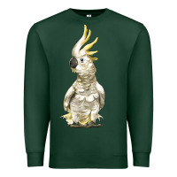 Sports Green Cockatoo Bird Premium Sweatshirt - LillyAllenDesigns