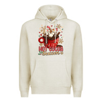 Oatmeal Heather hot cocoa season Premium Hoodie - MaliasSmallBusiness