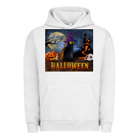 Pigment Lunar Rock Black Cat Halloween Urban Hoodie - LillyAllenDesigns