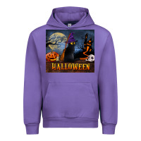 Tulip Black Cat Halloween Urban Hoodie - LillyAllenDesigns