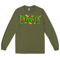 Army Green St. Patricks Day mama Long Sleeve Tee - Neo Western