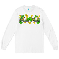 White St. Patricks Day mama Long Sleeve Tee - Neo Western