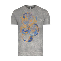 Cloud Rock blue and orange dragon Vintage Tee - RanaPortraitStore