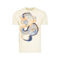 Vintage Arctic blue and orange dragon Vintage Tee - RanaPortraitStore