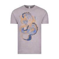 Vintage Zinc blue and orange dragon Vintage Tee - RanaPortraitStore