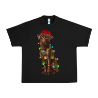 Black Christmas labrador retriever Urban Heavy Tee - RanaPortraitStore