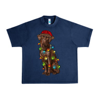 Navy Christmas labrador retriever Urban Heavy Tee - RanaPortraitStore