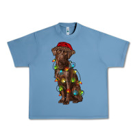 Pebble Blue Christmas labrador retriever Urban Heavy Tee - RanaPortraitStore