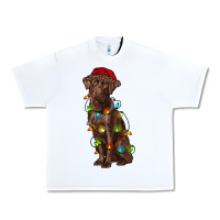 White Christmas labrador retriever Urban Heavy Tee - RanaPortraitStore