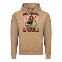 Vintage Coffee true crimes & chill Vintage Hoodie - MaliasSmallBusiness