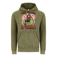 Vintage Olive true crimes & chill Vintage Hoodie - MaliasSmallBusiness