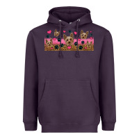 Plum yorkie dogs Heavyweight Hoodie - Jasminsmagicworld