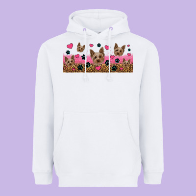 Yorkie Dogs Heavyweight Hoodie Designed By Jasminsmagicworld