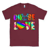 Burgundy choose love (gay) Classic Tee - HRA Design Shop