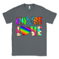 Charcoal Heather choose love (gay) Classic Tee - HRA Design Shop