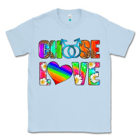 Dusty Blue choose love (gay) Classic Tee - HRA Design Shop