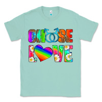 Seafoam choose love (gay) Classic Tee - HRA Design Shop