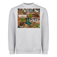 Heather Grey western rodeo Heavyweight Sweatshirt - RanaPortraitStore