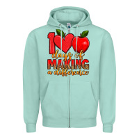Seafoam 100 days of making a difference Zipper Hoodie - Artiststas