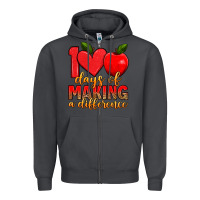 Smoke 100 days of making a difference Zipper Hoodie - Artiststas