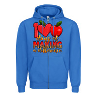 True Royal 100 days of making a difference Zipper Hoodie - Artiststas