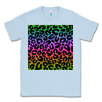 Dusty Blue leopard glitter seamless pattern Classic Tee - BundleAndBundleShop