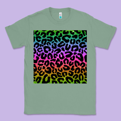 Leopard Glitter Seamless Pattern Classic Tee Designed By Bundleandbundleshop