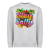 Heather Grey stay salty Heavyweight Sweatshirt - RanaPortraitStore