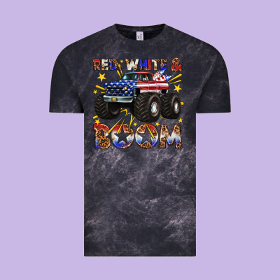 Vintage Tee red white and boom