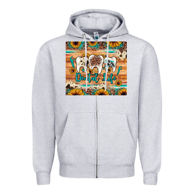 Dental Life Zipper Hoodie by JahusDesignShop | Teevron