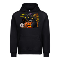 Black halloween black cats Urban Hoodie - LillyAllenDesigns