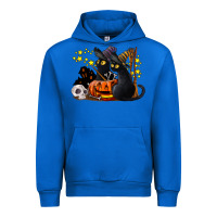 Cobalt halloween black cats Urban Hoodie - LillyAllenDesigns