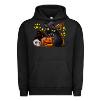 Pigment Black halloween black cats Urban Hoodie - LillyAllenDesigns