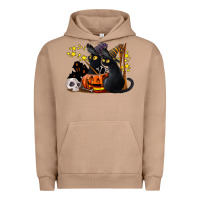 Pigment Burro halloween black cats Urban Hoodie - LillyAllenDesigns