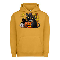 Pigment Peanut Butter halloween black cats Urban Hoodie - LillyAllenDesigns