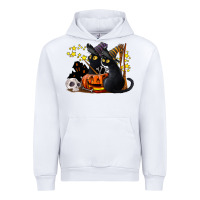 White halloween black cats Urban Hoodie - LillyAllenDesigns