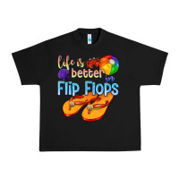 Black life is better in flip flops Urban Heavy Tee - texasbilliewilder