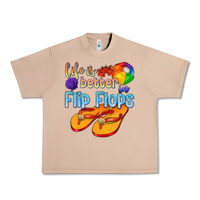 Life Is Better In Flip Flops Urban Heavy Tee by texasbilliewilder | Teevron