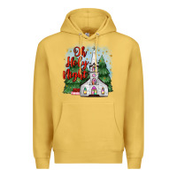 Antique Gold christmas church oh holy night Premium Hoodie - MaliasSmallBusiness