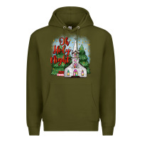 Army Green christmas church oh holy night Premium Hoodie - MaliasSmallBusiness