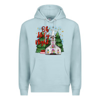 Blue Mist christmas church oh holy night Premium Hoodie - MaliasSmallBusiness
