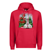 Cardinal christmas church oh holy night Premium Hoodie - MaliasSmallBusiness