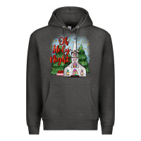 Charcoal Heather christmas church oh holy night Premium Hoodie - MaliasSmallBusiness