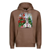 Chestnut christmas church oh holy night Premium Hoodie - MaliasSmallBusiness