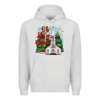 Dove Grey christmas church oh holy night Premium Hoodie - MaliasSmallBusiness