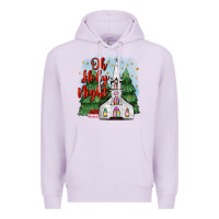 Lilac christmas church oh holy night Premium Hoodie - MaliasSmallBusiness