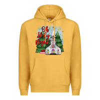 Mustard christmas church oh holy night Premium Hoodie - MaliasSmallBusiness