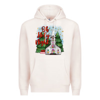Pale Pink christmas church oh holy night Premium Hoodie - MaliasSmallBusiness