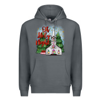 Rock christmas church oh holy night Premium Hoodie - MaliasSmallBusiness
